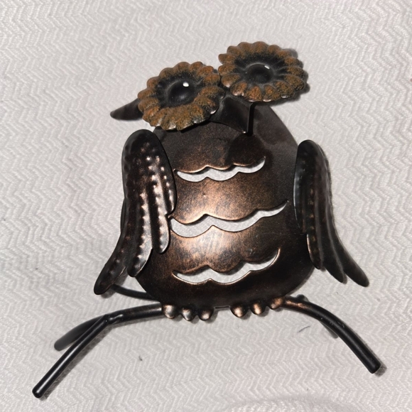 Metal Owl Photo Holder Stand - Picture 2 of 2